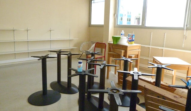 La classe Montessori des 3-6 ans avant les travaux d'aménagement